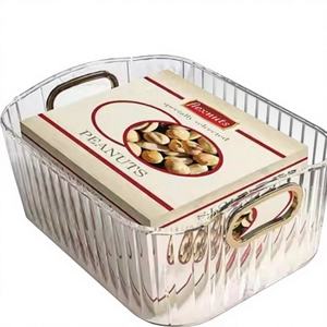 Organizador de Maquillaje de Plástico con Diseño OEM, Contenedor de Cosméticos para Mesa de Maquillaje, Caja Organizadora de Cuidado Facial con Asa - Product Image 1