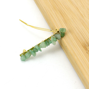 Barrette à cheveux en cristal naturel, petite pince latérale, pince à franges colorée, barrette pour fille, style Ins, F36 - Product Image 4