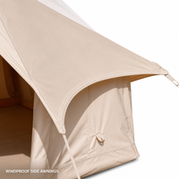 Nouvelle tente gonflable Yurt Air à double couche intérieure et extérieure, imperméable, quatre saisons, deux chambres, en PVC.