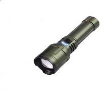 Lulin Lampe torche tactique puissante à LED en alliage d'aluminium, haute luminosité 1500lm, super lumineuse, longue portée, étanche IP66, rechargeable par USB