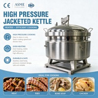 Ketel Berjaket Tekanan Tinggi Pemanas Gas Listrik untuk Memasak Selai, Saus, Buah, dan Ayam