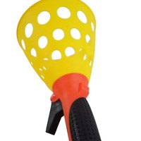 Jeu de lancer et de capture de balles pour enfants, lanceur en plastique avec balles, pour l'intérieur, l'extérieur, le jardin, jouet interactif familial