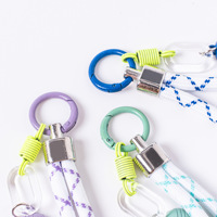 Sangle de bouteille d'eau TOLKA avec breloque tissée, accessoire de sac et porte-clés DIY, pendentif pour coque de téléphone, technique de tissage TK-0205 #