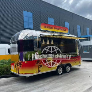 Mobile Food Truck with Full <b>Kitchen</b> Concession Mini Portable Food Trailer <b>Small</b> <b>Round</b> Food Trailer - Product Image 1
