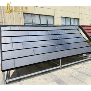 Tuiles photovoltaïques plates, feuilles de toiture solaires légères, panneaux solaires à haute efficacité <span class=keywords><strong>pour</strong></span> bâtiments modernes - Product Image 6