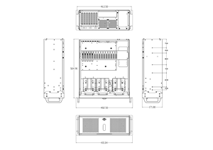 OEM/ODM personalizado montaje en rack chasis de ordenador industrial carcasa de chapa de metal gabinete 4u caja de servidor de montaje en rack - Product Image 6