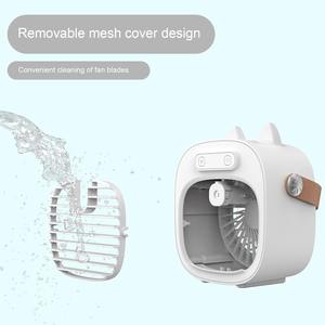 Nouveau ventilateur de <span class=keywords><strong>climatiseur</strong></span> 4000mAh batterie USB Rechargeable à faible bruit grand réservoir d'eau 3 niveaux <span class=keywords><strong>maison</strong></span> réglable ventilateur de brumisation de bureau - Product Image 6