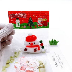 Hot Selling TPR Christmas Squeeze Toy Unisex Decompression Santa Claus <b>Squishy</b> Toy Stress Relief Taba <b>Squishy</b> Elk Christmas Gift - Product Image 5