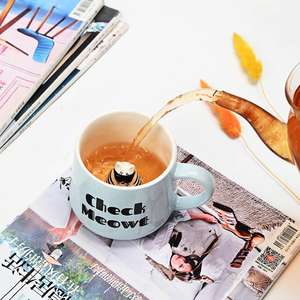 Mug en céramique 3D transfrontalier avec poignée, nouveau design de dessin animé, compatible lave-vaisselle et micro-ondes, pour la maison, le bureau, le <span class=keywords><strong>petit</strong></span>-déjeuner, le lait, le <span class=keywords><strong>café</strong></span>, rouge - Product Image 5