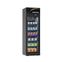 Congélateur commercial à vitrine ouverte avec éclairage LED pour aliments surgelés et crèmes glacées, idéal pour supermarchés