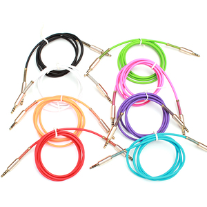 Cable Auxiliar Flexible con Conector de Metal Dorado de 3.5mm, Hecho en China, Cable de Audio Macho de 3.5mm para Altavoz Móvil, <span class=keywords><strong>TV</strong></span>, Computadora, Automóvil - Product Image 2