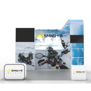 Présentoir <span class=keywords><strong>d</strong></span>'exposition <span class=keywords><strong>d</strong></span>'<span class=keywords><strong>art</strong></span> intégré à la télévision à deux côtés de haute qualité avec toile de fond de logo personnalisé pour les salons professionnels - Product Image 6