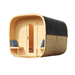 เครื่องกำเนิดไอน้ำ6KW สำหรับสวนหลังบ้านห้องซาวน่าไม้ซีดาร์สีแดงแบบทันสมัยพร้อมฟังก์ชันไอน้ำเปียกม้านั่งกว้างขวาง - Product Image 2