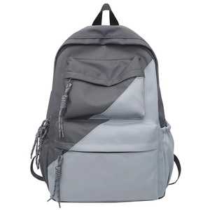 Sac à dos unisexe grande capacité pour lycée, design imperméable et tendance, fermeture éclair, polyester multicolore, pour étudiants - Product Image 1