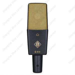 Micrófono de Condensador Profesional BAIFEILI <span class=keywords><strong>C414</strong></span> de 25 mm y 48 V con Soporte Antivibratorio, Negro y Dorado, Portátil para Cantar en el Estudio - Product Image 3