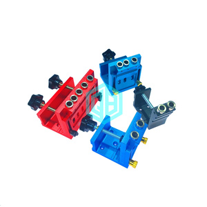 Aluminum Alloy Pocket Hole Jig Kit | 15&deg; Adjustable <strong>Drill</strong> <strong>Guide</strong> with Metric Clamp System for Precision Woodworking &amp; Carpentry - Product Image 2