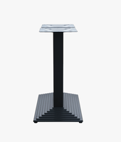 Base de table en fonte design moderne pour panneau de style métallique pour bureau à domicile