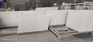 หินเทียมคริสตัลประกายเพชรแผ่นควอตซ์สีขาว - Product Image 4