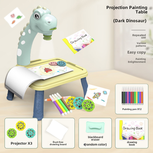 Tablette de dessin LCD Jumon 4,5 pouces pour enfants, fonction projecteur, plastique ABS jaune, unisexe, T8B - Product Image 2