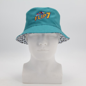 OEM Custom Bucket <b>Hat</b> Embroidery Logo Fisherman Cap with String Full Heat Dye Sublimation Transfer Printing High Quality for Men - Product Image 1
