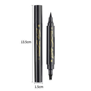 <span class=keywords><strong>Crayon</strong></span> à sourcils et eye-liner 2-en-1 AYONICE certifié MSDS transfrontalier, double embout, quatre pointes, imperméable et résistant à la transpiration, pour barbe masculine - Product Image 5