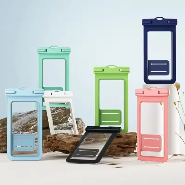 Waterproof Phone Pouch IPX8 Swim Rated Outdoor Sport Mobile Phone Dry Bag 6.1-7.2inch Smartphones Touch Screen Clear Window