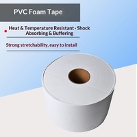 PVC-Schaumstoffband mit Hoher Haftung für Tür- und Fensterabdichtung, Stoßdämpfung, Lärmschutz, Druckbeständigkeit, Starker Grauer Weißer Klebstoff