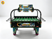 Machine de jeu d'arcade de football Kung Fu OEM personnalisée, table de football à monnayeur avec distributeur de tickets