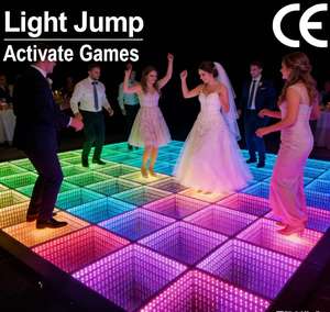 Pista da Ballo a Specchio LED 3D RGB con Effetto Abisso per Discoteca e Palcoscenico - Product Image 1