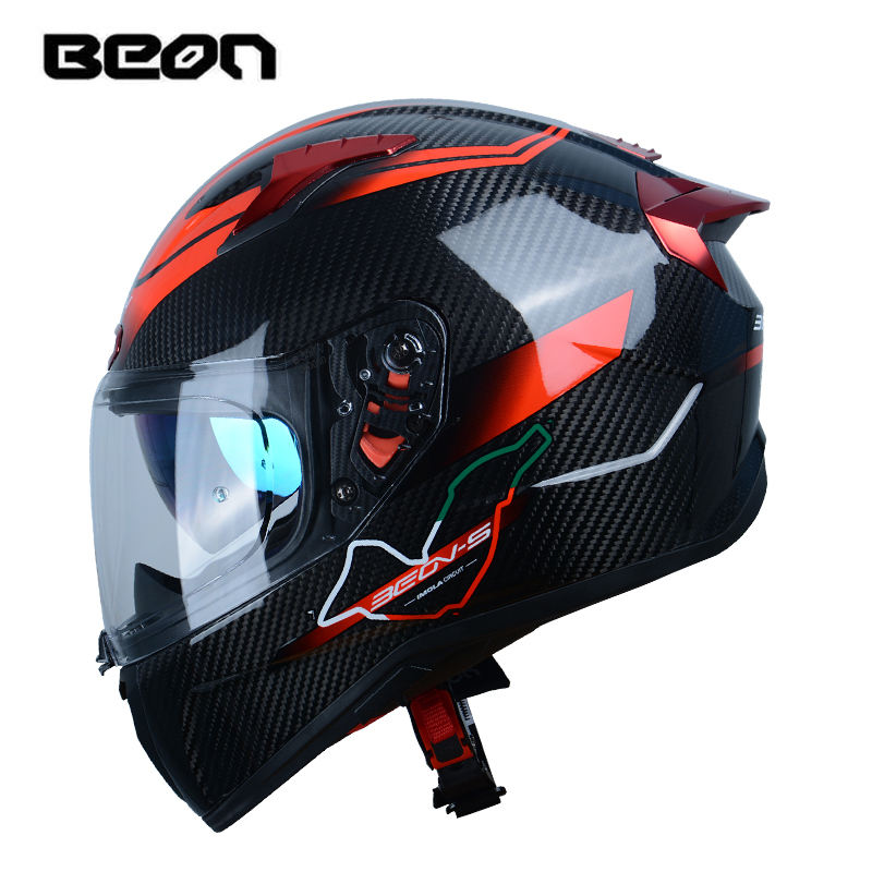 BEON Professional Helmet Dual Sun Visor Full Face Helmets