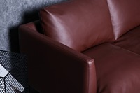 Ensemble de canapés inclinables de luxe en cuir-Canapé de bureau moderne à 2 places, confort haut de gamme
