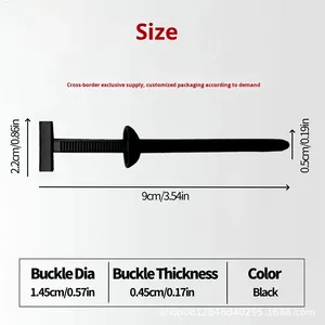 Outils universels de démontage intérieur de voiture, ensemble de 5 pièces - Barres de levier en <span class=keywords><strong>plastique</strong></span> orange, extracteur de clips pour pare-chocs, ailes et panneaux de porte - Product Image 5