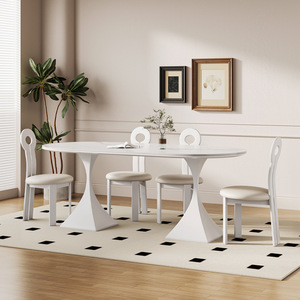 Juego de Mesa de Comedor de 6 Piezas con Estructura de Caja Resistente, Muebles para Comedor - Product Image 3