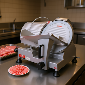 Rebanadora de Carne Eléctrica Vevor de 10 Pulgadas, Cuchilla de Acero Inoxidable, Grosor Ajustable, para Uso Comercial y Doméstico - Product Image 2