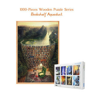 Puzzles en bois personnalisés de haute qualité pour adultes, enfants et familles, jouets éducatifs et cadeaux promotionnels personnalisés - Product Image 1