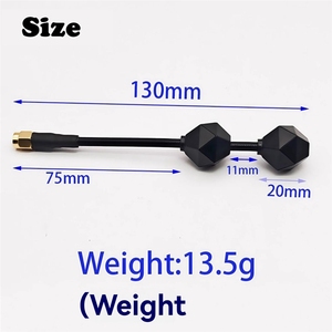 Antena Doble Vertical ABSY de Alta Ganancia 6Dbi 5.8G 5500-5950Mhz /RPSMA para Dron RC, Accesorios para Quadcopter, Antena Doble 5.8G para RC - Product Image 6