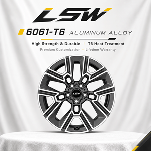 ล้อรถยนต์ LS8132 6061 T6 แบบฟอร์จ 5 รู หลาย PCD สีเทากันเมทัล หน้าเจียร สำหรับรถยนต์สมรรถนะสูงยุโรปและอเมริกา - Product Image 4
