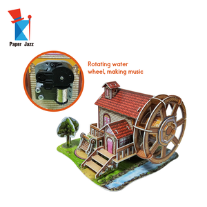 Đồ Chơi Giáo Dục Trò Chơi Câu Đố Trẻ Em Độc Đáo <span class=keywords><strong>3D</strong></span> DIY Giấy Mô Hình Nhà Câu Đố - Product Image 3