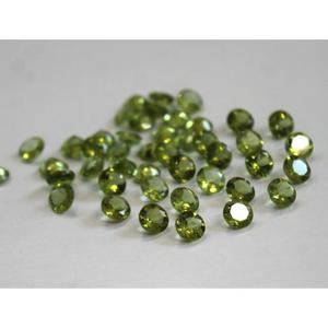 Pierre précieuse de péridot vert de 8 mm, 1,71 ct, taille ronde brillante, pour bijoux - Product Image 5