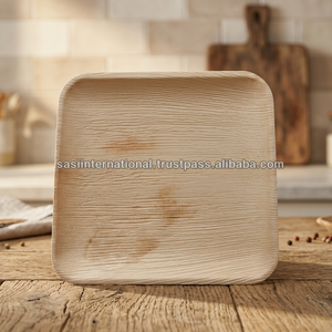 Plateau de service rectangulaire jetable en feuille de palmier écologique - Product Image 3