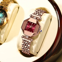 Jam Tangan Wanita POEDAGAR 368 Fashion Mewah Tahan Air Quartz Stainless Steel Reloj Merek Ternama Rose Gold Arloji Wanita