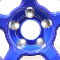 Jantes forgées Xywheel Glossy Blue à 5 branches, 18-22 pouces, 5x112 5x120, en alliage d'aluminium 6061-T6, pour voitures de sport, moyeu forgé sur mesure