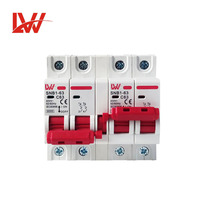 LW MCB Interruptor de transferencia manual de enclavamiento de alta calidad Disyuntor en miniatura SNB1-63 C63 1P2P3P4P