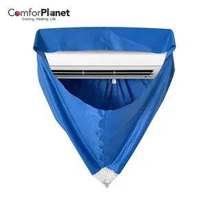 Factory price Q537 Split Air Conditioner Cleaning Waterproof Cover Bag for AC Washing Clean Protector Bag with Water Pipe