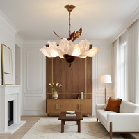 Lustre LED rond suspendu de luxe, luminaire moderne en acrylique, AC 220V, dimmable 3CCT, pour salon, chambre, maison