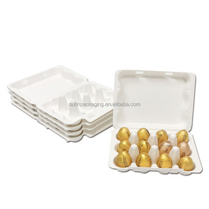 <span class=keywords><strong>Embalaje</strong></span> de caja de huevos de Chocolate moldeado de pulpa de bagazo de caña de azúcar biodegradable respetuoso con el medio ambiente <span class=keywords><strong>compostable</strong></span> de tamaño personalizado - Product Image 3