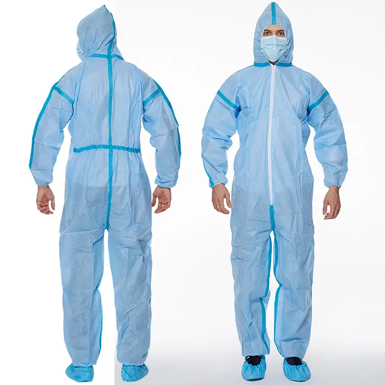 Roupa antiestática para o tipo macacão descartável químico e industrial 5B 6B descartável