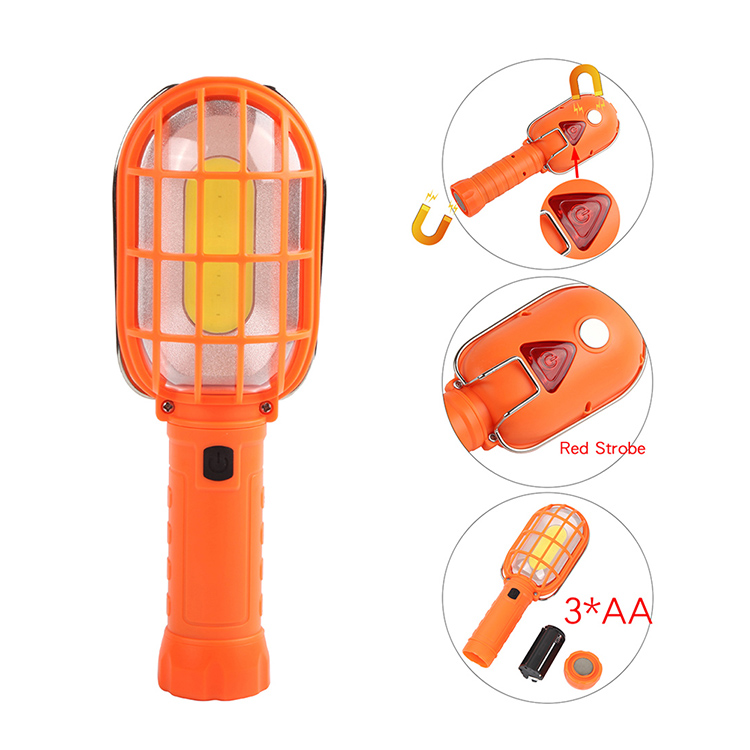 Рабочий фонарик магнитное железо крюк клипса аварийное освещение COB портативный светодиодный свет работы