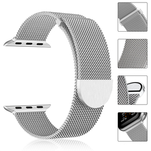 Bracelet magnétique <span class=keywords><strong>Milanese</strong></span> pour I Watch 6/<span class=keywords><strong>7</strong></span>/8/se, bracelet de luxe tendance, 42/44/45/49 mm, bracelet de montre en métal - Product Image 2