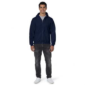 Sudadera con Capucha Transpirable de Primera Calidad para Hombre, Logotipo Personalizado, Mangas Largas, Básica, Mezcla de Algodón - Product Image 1
